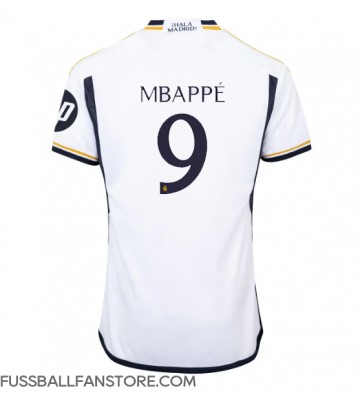 Real Madrid Kylian Mbappe #9 Replik Heimtrikot 2023-24 Kurzarm
